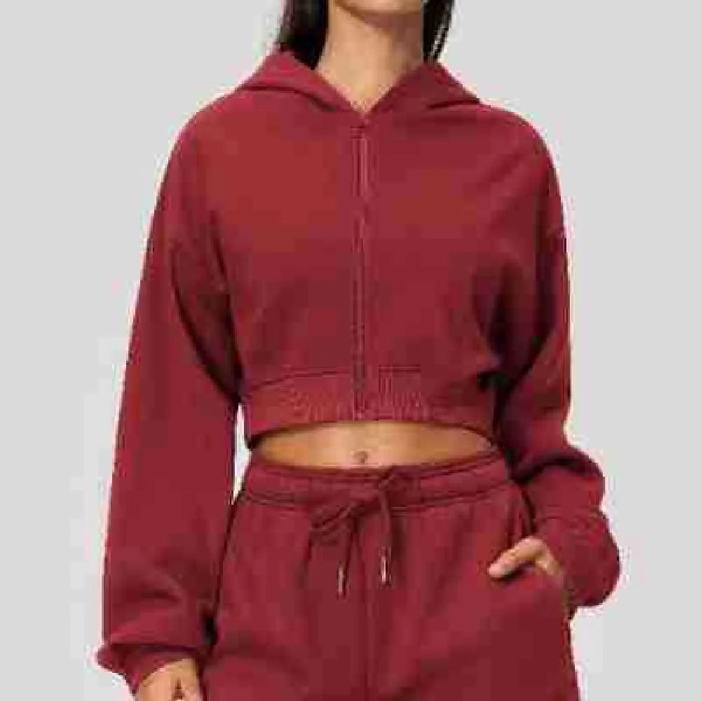Loose Yoga Shirts Women's Keep Warm Gym Fitness Zipper Long Sleeve Outdoor Running Cycling Jacket Female Workout Long Shirts — view 3