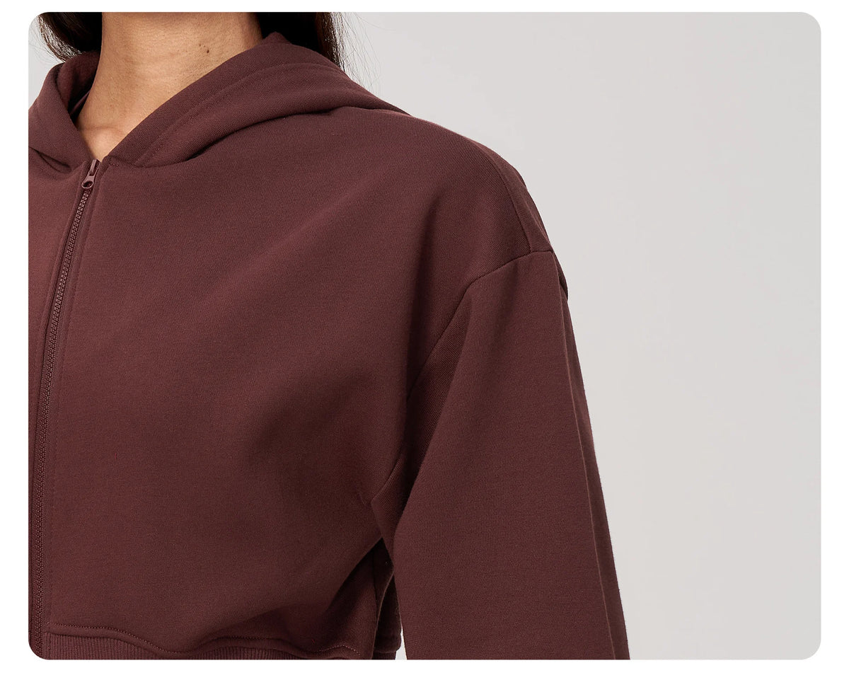 Loose Yoga Shirts Women's Keep Warm Gym Fitness Zipper Long Sleeve Outdoor Running Cycling Jacket Female Workout Long Shirts — view 9