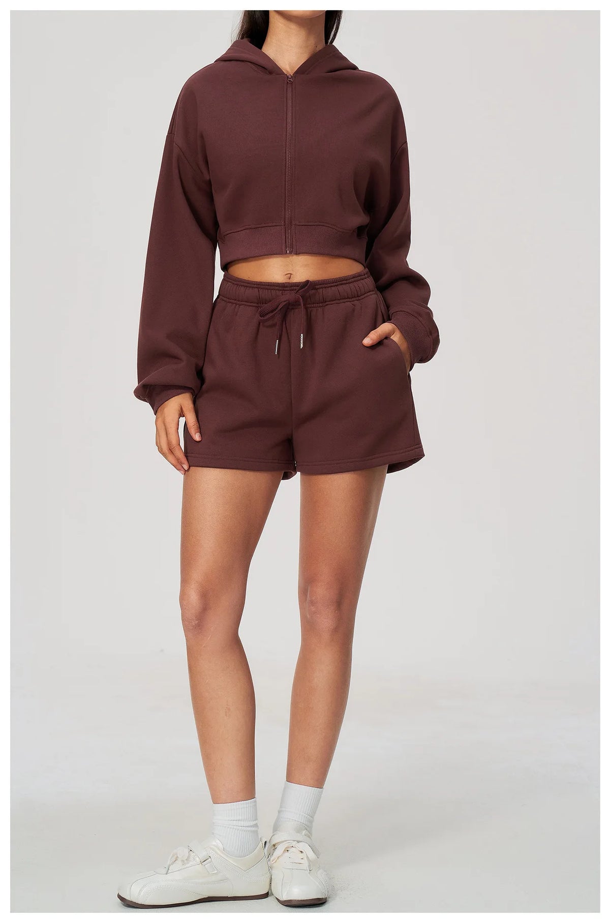 Loose Yoga Shirts Women's Keep Warm Gym Fitness Zipper Long Sleeve Outdoor Running Cycling Jacket Female Workout Long Shirts — view 24