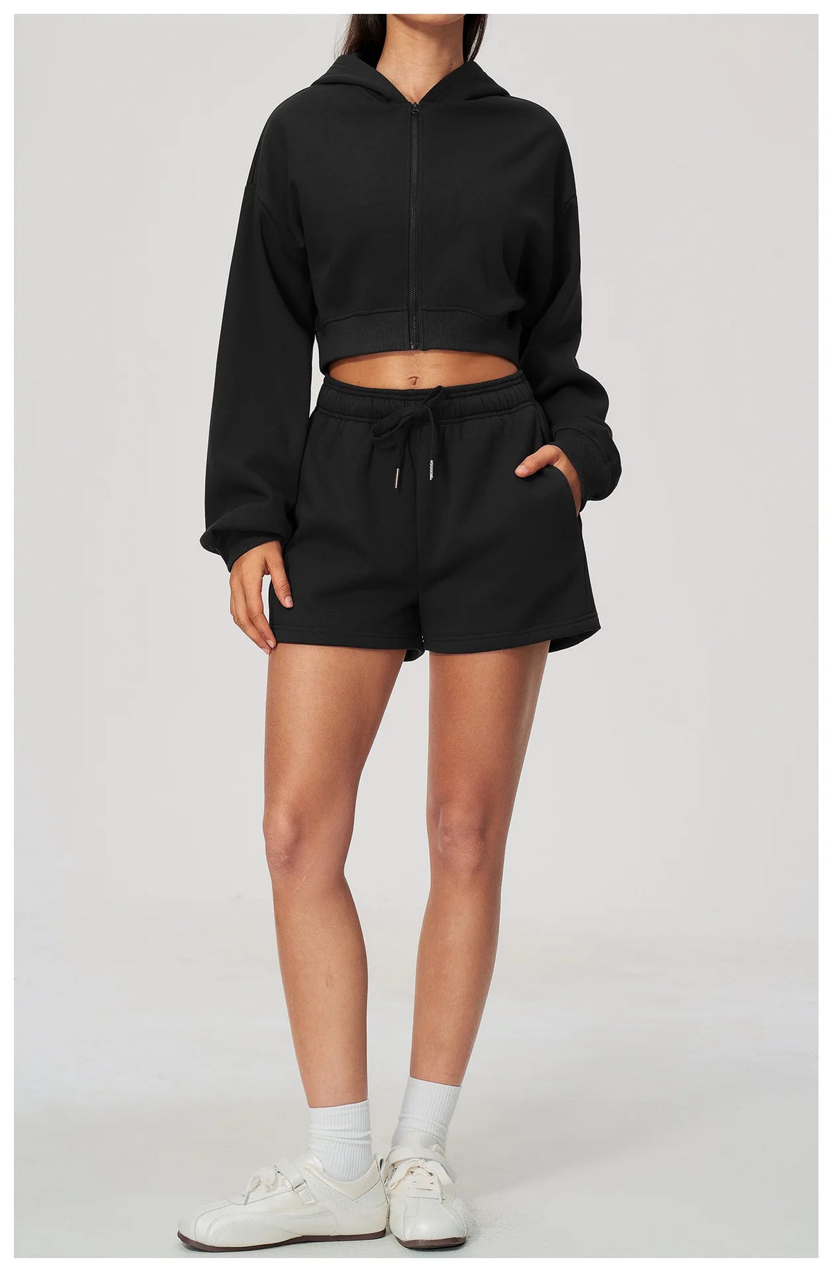 Loose Yoga Shirts Women's Keep Warm Gym Fitness Zipper Long Sleeve Outdoor Running Cycling Jacket Female Workout Long Shirts — view 34